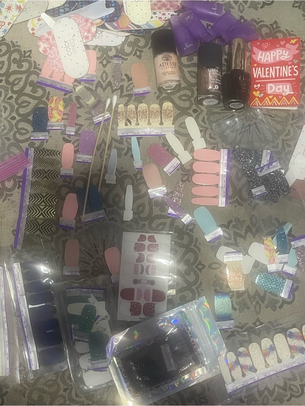 ColorStreNail Wrap and Nail Care Kit - Assorted Pink, Purple, Blue, Gold, Silver